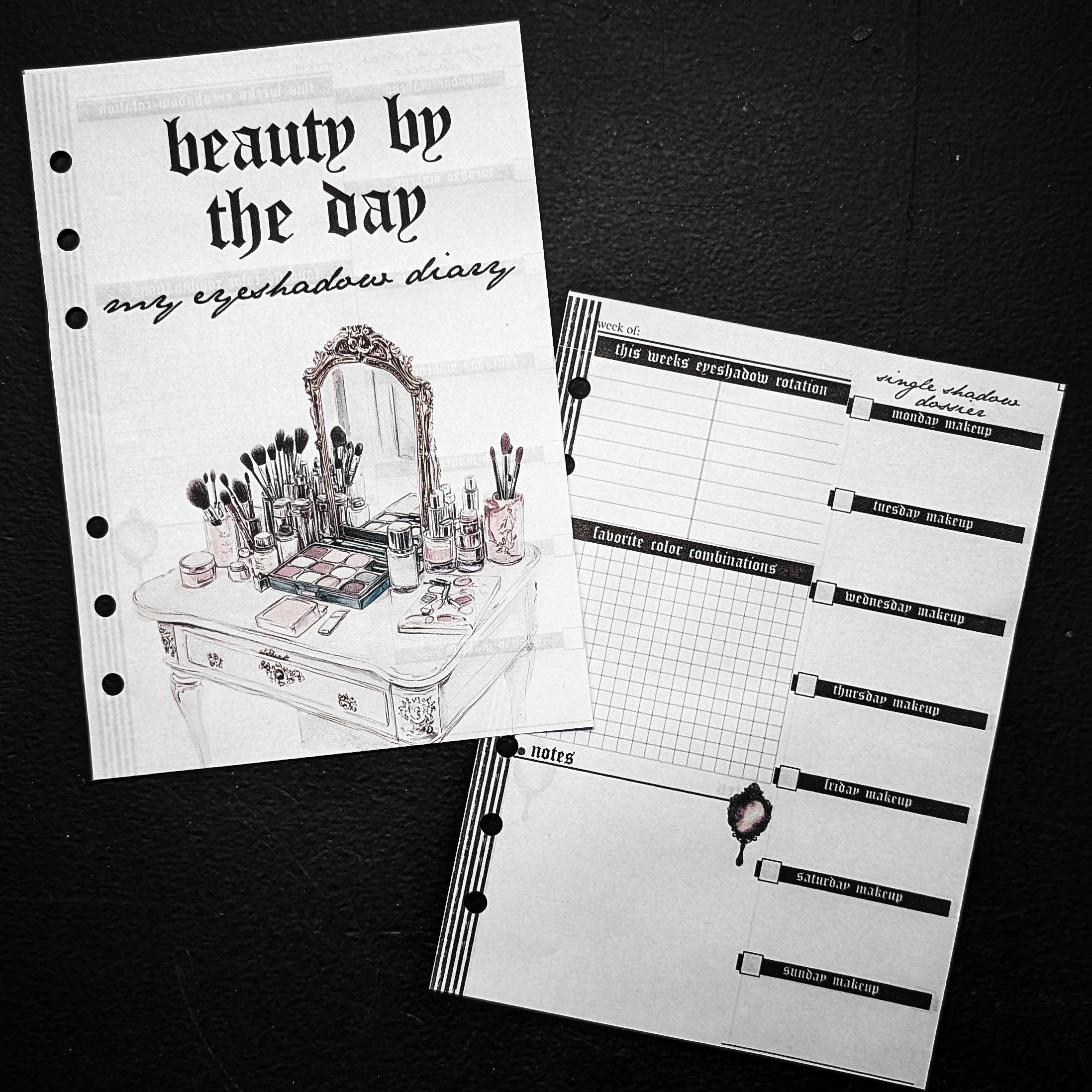 Organize Your Eyeshadow Routine with Devinah’s New "Single Shadow Dossier" Planner Insert!